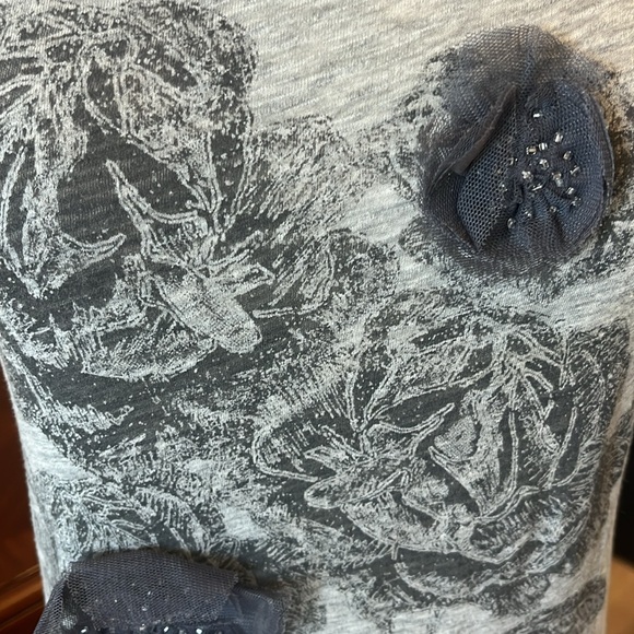 Lauren Conrad Oversized Gray Comfy Short Sleeve - Picture 4 of 9